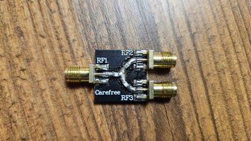 6 ГГц RF Power Divider 1&rarr;2 (резистивний дільник потужності, SMA, 0.5 Вт) 0665 фото